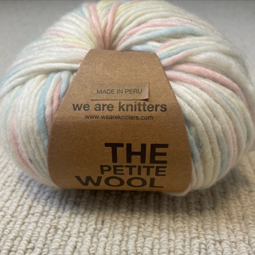 We Are Knitters The Petite Wool Yarn 3.5oz 153 Yards Marshmellow Limited Edition